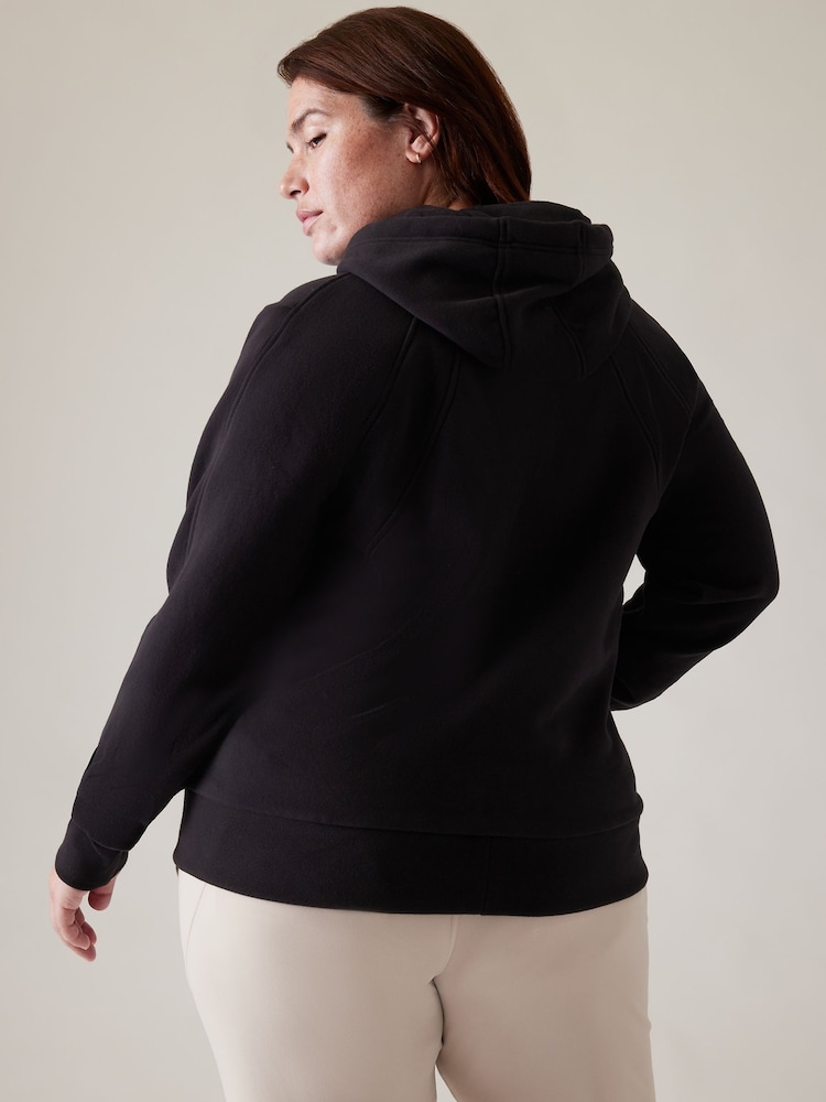 Athleta Black Retroplush Revive Hoodie - Image 6 of 6 Athleta Black Retroplush Revive Hoodie - Image 6 of 6