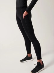 Athleta Black Altitude Stash Polartec Power Stretch Leggings - Image 3 of 5