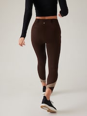 Athleta Brown Ultimate Stash Colourblock 7/8 Leggings - Image 4 of 6