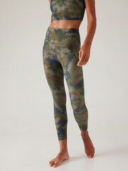Athleta Green Salutation Stash 7/8 Leggings - Image 1 of 5