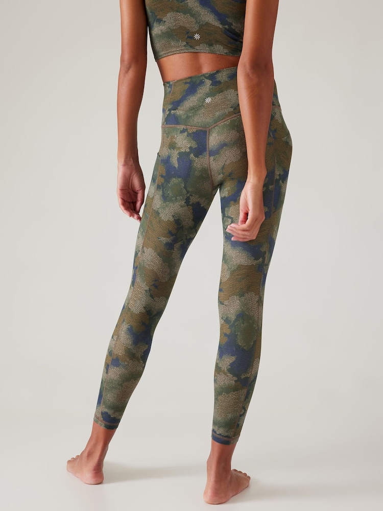 Athleta Green Salutation Stash 7/8 Leggings - Image 2 of 5