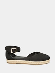 Long Tall Sally Black Espadrille Ankle Strap Sandal - Image 1 of 4