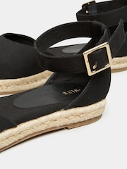 Long Tall Sally Black Espadrille Ankle Strap Sandal - Image 4 of 4