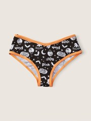 Victoria's Secret PINK Pure Black Bandana Print Brown Cotton Thong Knickers - Image 1 of 1