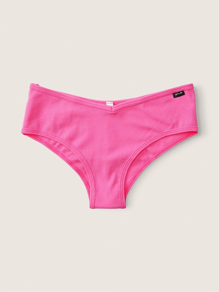 Victoria's Secret PINK Atomic Pink Cheeky Cotton Knickers - Image 1 of 1
