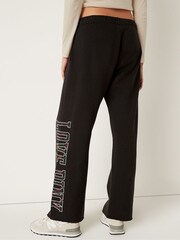 Victoria's Secret PINK Heather Stone Grey Pink Ombre Fleece Heritage Sweatpants - Image 2 of 3