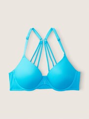 Victoria's Secret PINK Under Water Blue Smooth Front Fastening Push Up T-Shirt Bra - Image 4 of 5