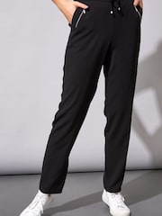 Roman Black 25” Tie Front Jogger - Image 1 of 4