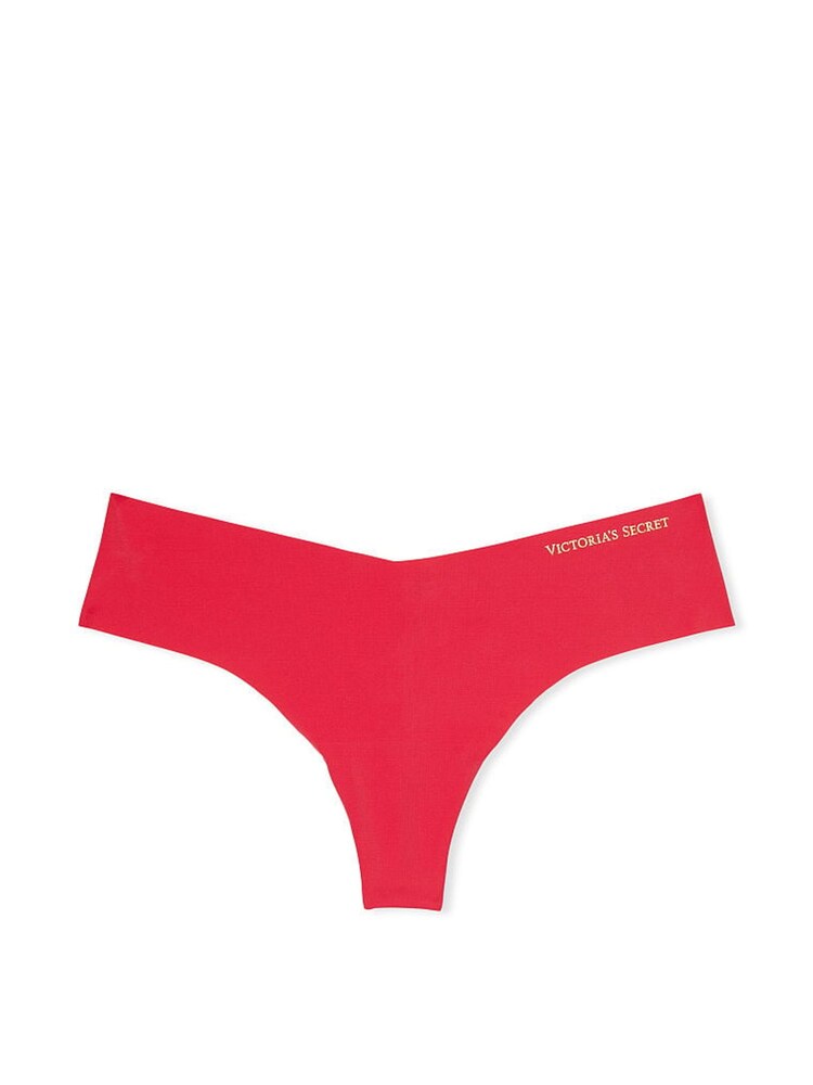 Victoria's Secret Wild Strawberry Pink Thong No-Show Knickers - Image 1 of 3