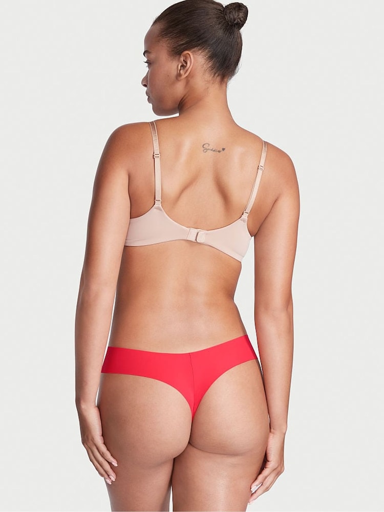 Victoria's Secret Wild Strawberry Pink Thong No-Show Knickers - Image 3 of 3 Victoria's Secret Wild Strawberry Pink Thong No-Show Knickers - Image 3 of 3