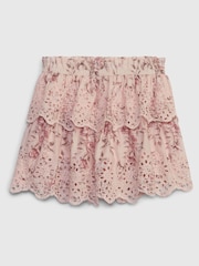 Gap Pink LoveShackFancy Toddler Floral Flippy Skort Skirt - Image 2 of 4