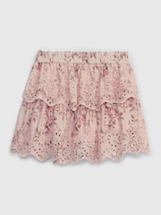 Gap Pink LoveShackFancy Toddler Floral Flippy Skort Skirt - Image 3 of 4