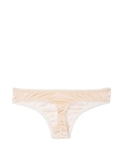 Victoria's Secret Champagne Nude Lace Thong Knickers - Image 3 of 3
