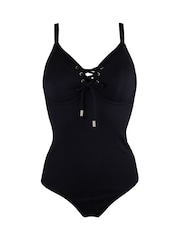 Pour Moi Black Sol Beach Underwired Rope Swimsuit - Image 4 of 5