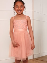 Robe midi Chi Chi London en tulle et dentelle brodée - Fille - Image 3 of 5