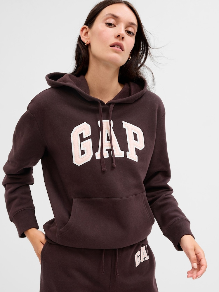Gap Brown Logo Hoodie - Image 1 of 7