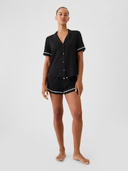 Gap Black Short Sleeve Modal Pyjama Shirt - Image 2 of 3