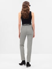 Gap Grey Mid Rise Slim Printed Trousers - Image 2 of 5