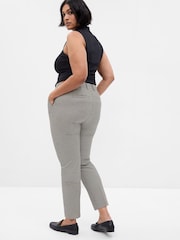 Gap Grey Mid Rise Slim Printed Trousers - Image 5 of 5