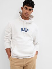 Gap White Arch Logo Cotton Mix Hoodie - Image 1 of 1