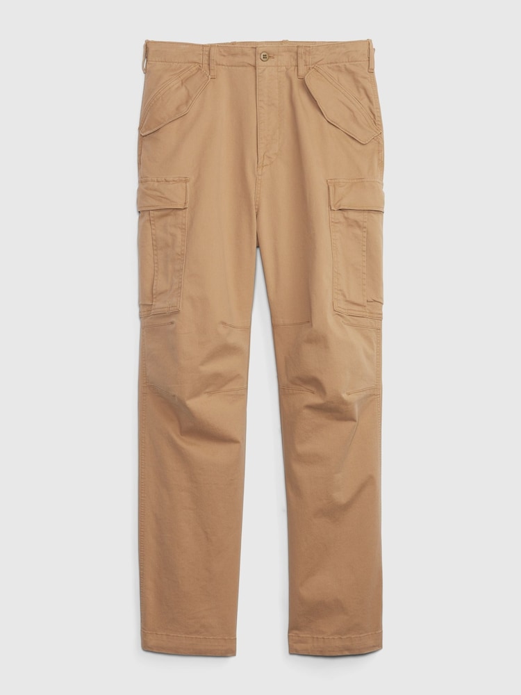 Gap Beige Relaxed Utility Cargo Trousers - Image 4 of 4
