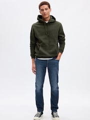 Выбеленный синий - Gap Слим фит Комфорт Стрейчевый мягкий джинс - Image 1 of 7