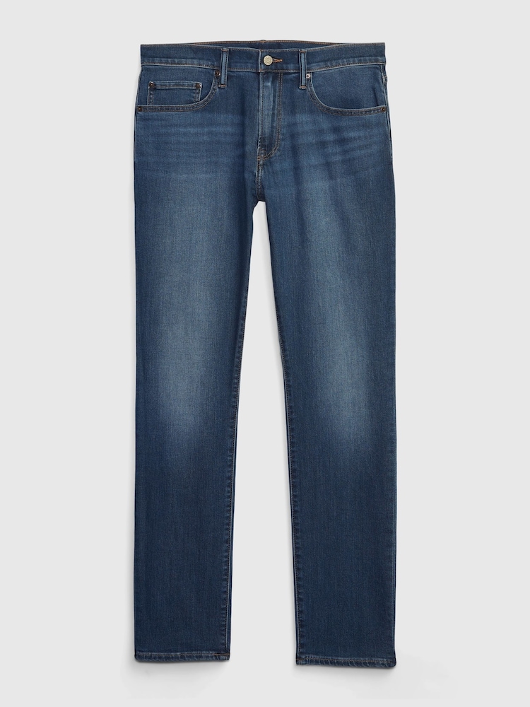 Medium blauwe wassing - Gap - Comfortabele zachte jeans met stretch en slim fit - Image 6 of 7