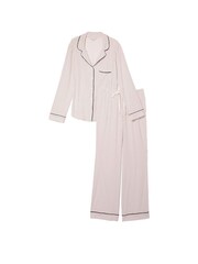 Victoria's Secret White Mini Pin Dots Modal Long Pyjamas - Image 3 of 3