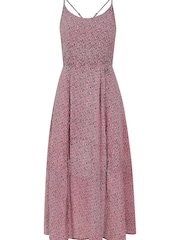 Yumi Pink Leopard Print Midi Sundress - Image 4 of 4