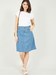 Yumi Jeansrock in A-Linie - Bild 1 von 4