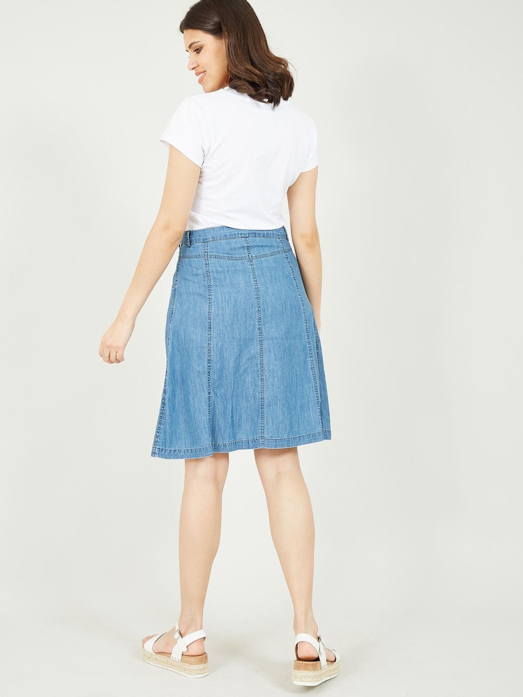 Yumi Jeansrock in A-Linie - Bild 2 von 4