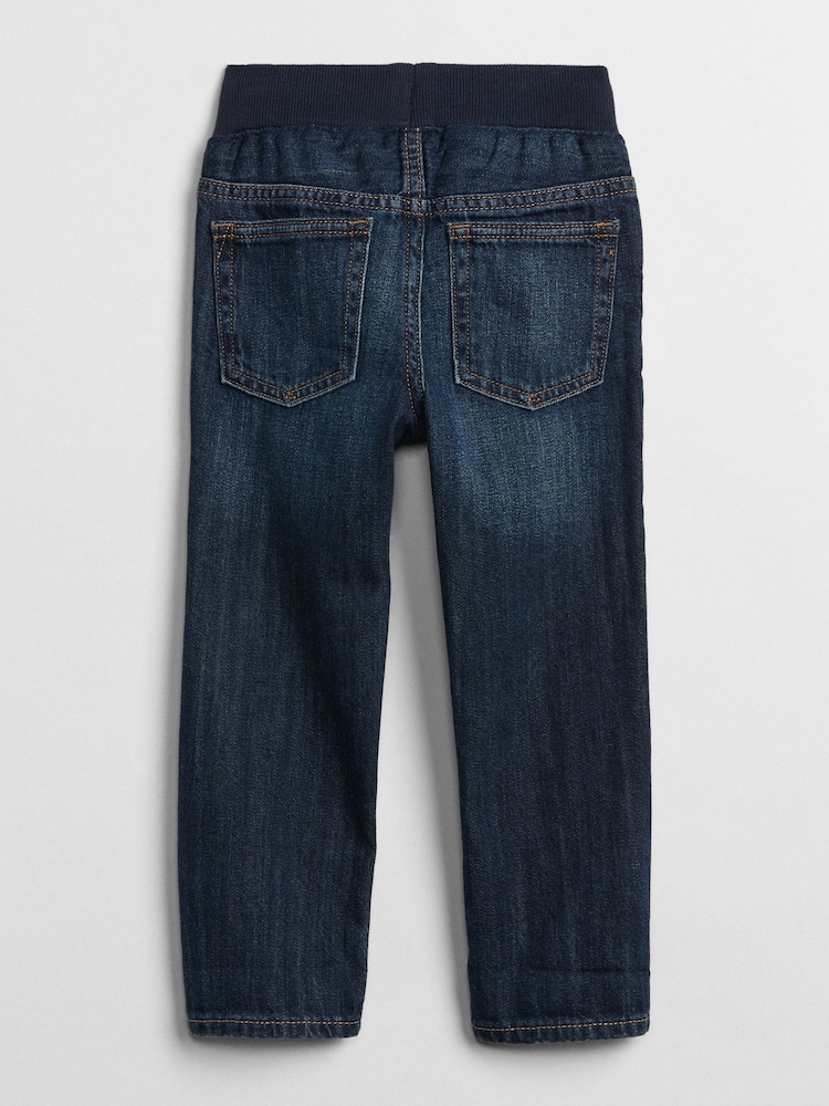 Gap Mid Wash Blue Cotton Slim Fit Stretch Jeans (6mths-5yrs) - Image 3 of 3 Gap Mid Wash Blue Cotton Slim Fit Stretch Jeans (6mths-5yrs) - Image 3 of 3