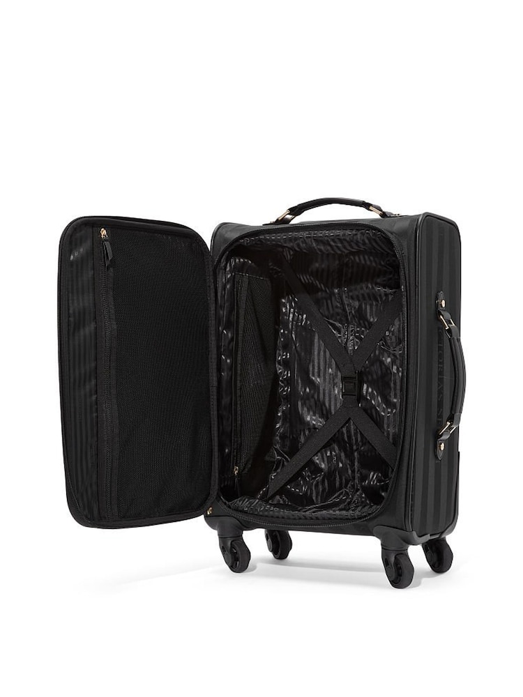 Victoria's Secret Black Stripe Luggage - Image 3 of 3