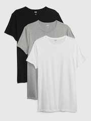 Gap Grey, Black and White Classic Short Sleeve Crewneck T-Shirt 3-Pack - Image 1 of 1