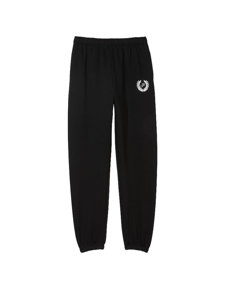 Victoria's Secret PINK Pure Black Fleece Cuffed Jogger - Image 4 of 4 Victoria's Secret PINK Pure Black Fleece Cuffed Jogger - Image 4 of 4