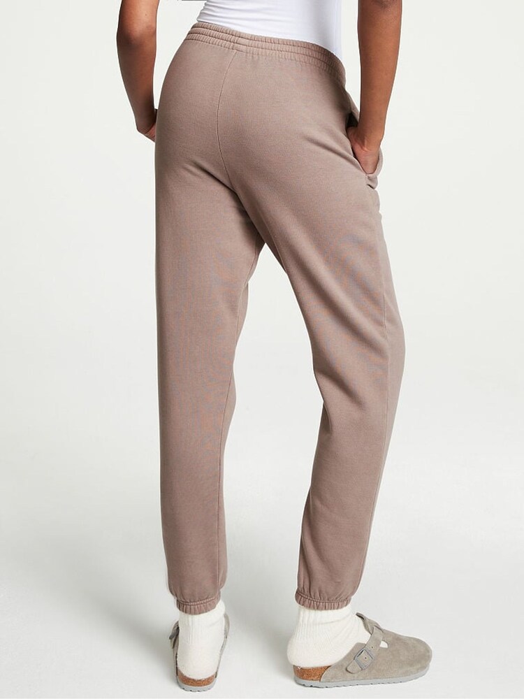 Victoria's Secret PINK Iced Coffee Brown Fleece Cuffed Jogger - Image 2 of 4