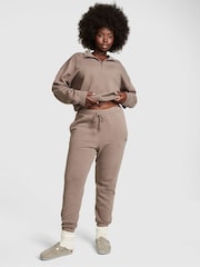 Victoria's Secret PINK Iced Coffee Brown Fleece Cuffed Jogger - Image 3 of 4