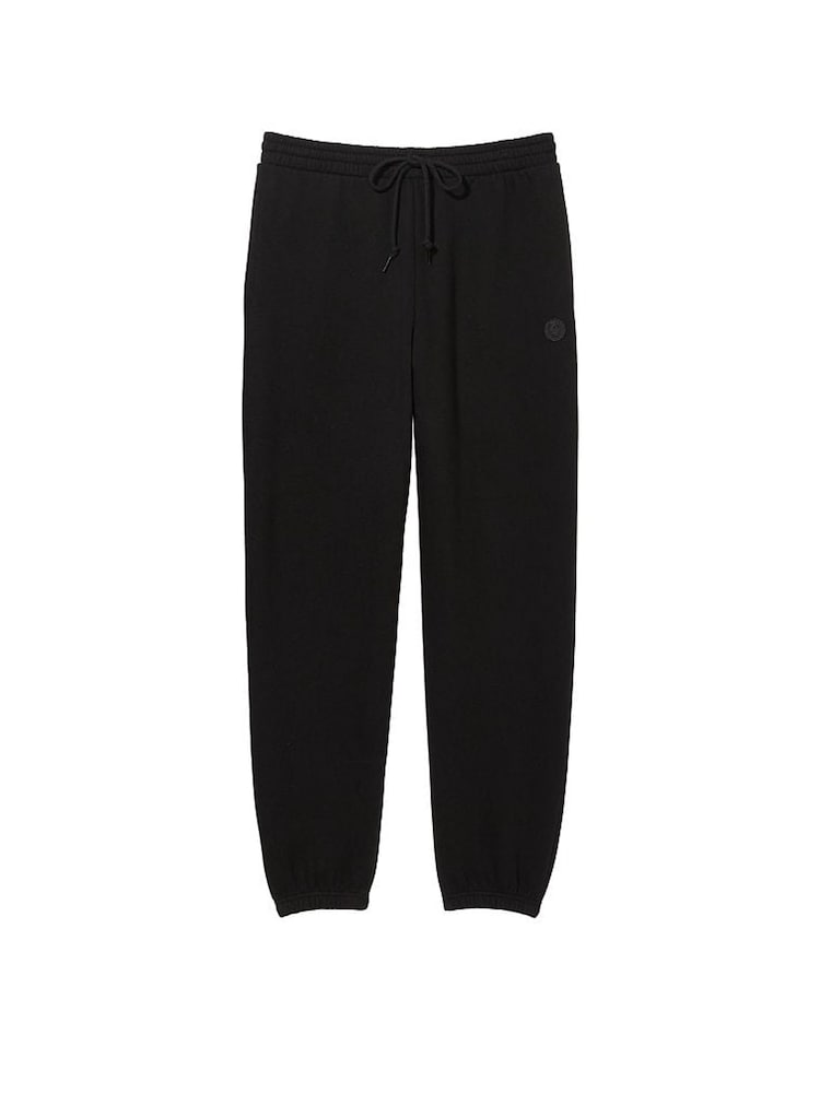 Victoria's Secret PINK Pure Black Fleece Cuffed Jogger - Image 3 of 3 Victoria's Secret PINK Pure Black Fleece Cuffed Jogger - Image 3 of 3