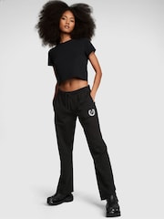 Victoria's Secret PINK Pure Black Straight Leg Joggers - Image 1 of 4