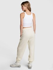 Victoria's Secret PINK Creamer Beige Fleece Cuffed Jogger - Image 2 of 3