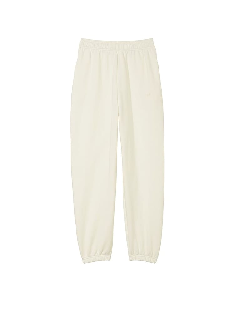 Victoria's Secret PINK Creamer Beige Fleece Cuffed Jogger - Image 3 of 3