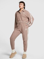 Victoria's Secret Iced Coffee Brown Reverse Fleece Jogger - Image 1 of 3
