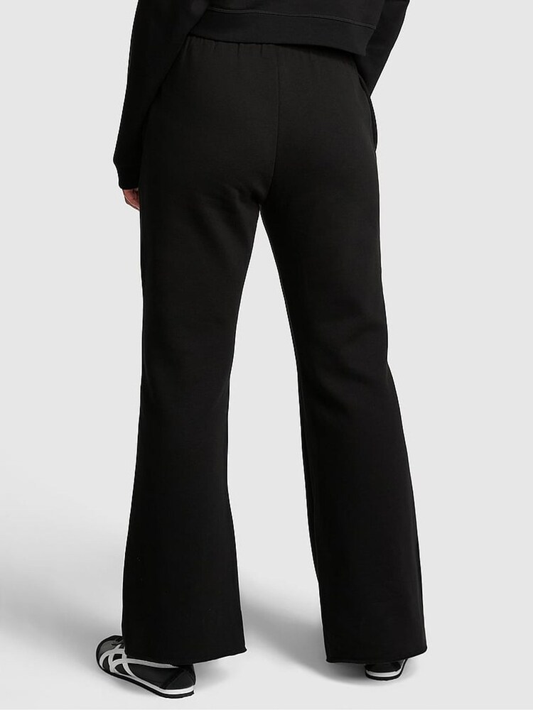 Victoria's Secret PINK Pure Black Fleece Wide Leg High Waist Jogger - Image 2 of 3