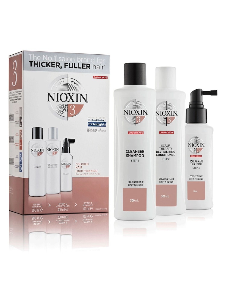 Nioxin 3-Part System 3 Loyalty Kit for Coloured Hair with Light Thinning - Image 1 of 3