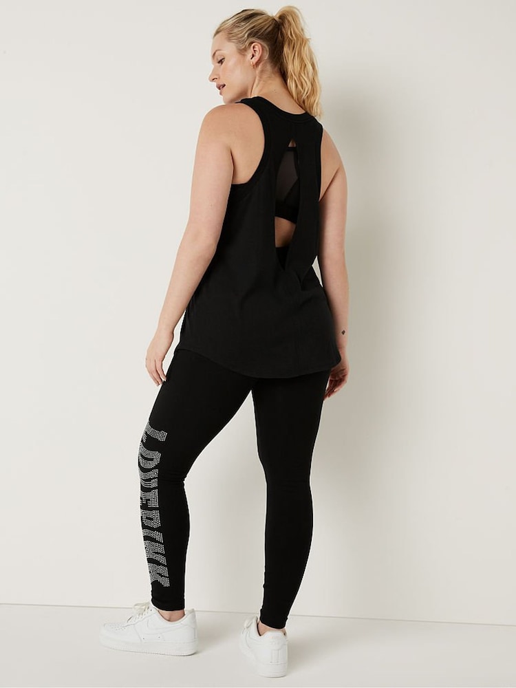 Victoria's Secret PINK Cotton High Waist Legging in Full Length - Image 2 of 4 Victoria's Secret PINK Cotton High Waist Legging in Full Length - Image 2 of 4