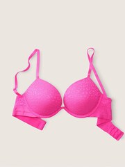 Victoria's Secret PINK Atomic Pink Super Push Up T-Shirt Bra - Image 3 of 4