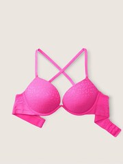 Victoria's Secret PINK Atomic Pink Super Push Up T-Shirt Bra - Image 4 of 4