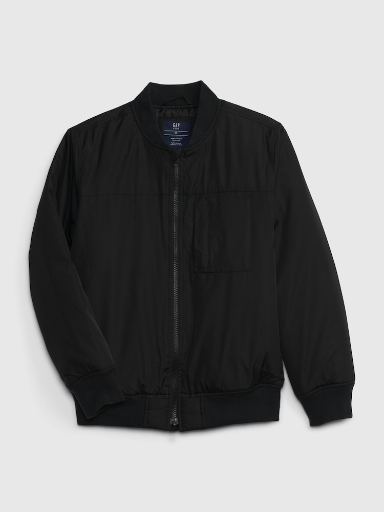 Gap Black Bomber Jacket (4-13yrs) - Image 1 of 1 Gap Black Bomber Jacket (4-13yrs) - Image 1 of 1