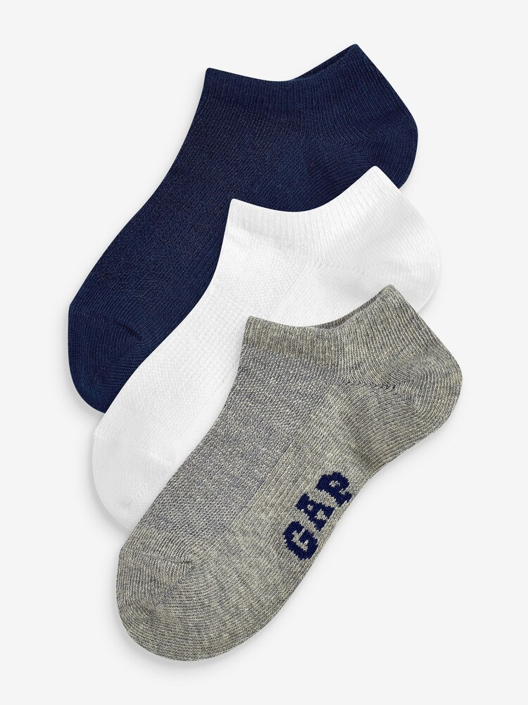 Multicolor - Pack de 3 pares de calcetines deportivos de Gap Kids - Imagen 1 de 6