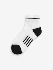 Gap White Kids 3 Pack Quarter Crew Socks - Image 2 of 4